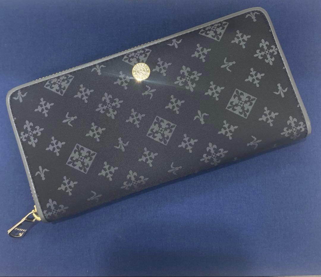 未使用✨russet ラシット 長財布 ブラック　ナイロン　モノグラム　多機能