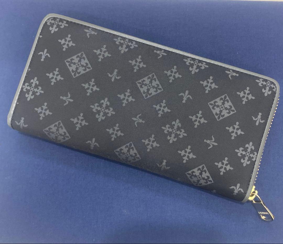 未使用✨russet ラシット 長財布 ブラック　ナイロン　モノグラム　多機能