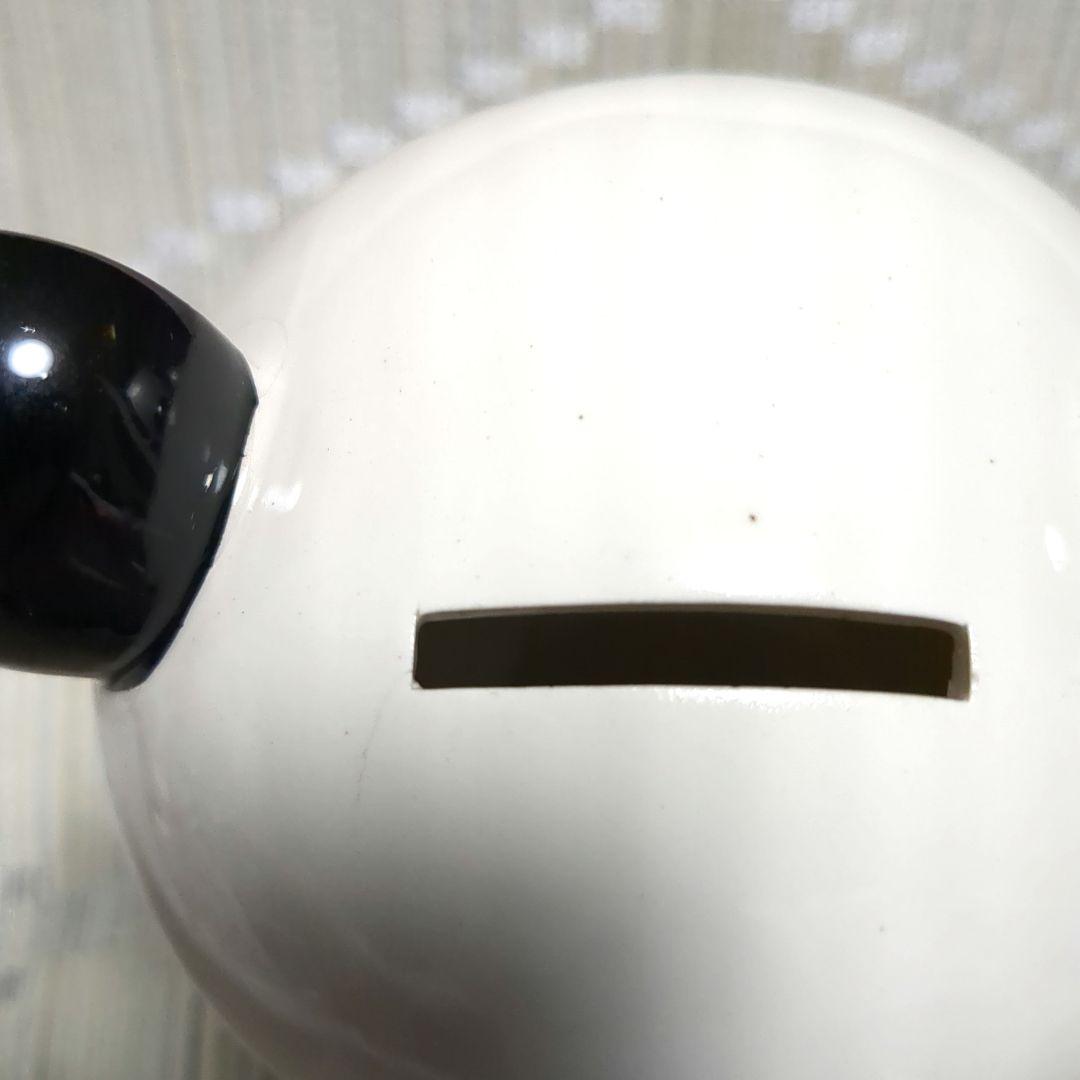 内藤ルネ　パンダ陶器貯金箱　昭和レトロ　お花パンダ