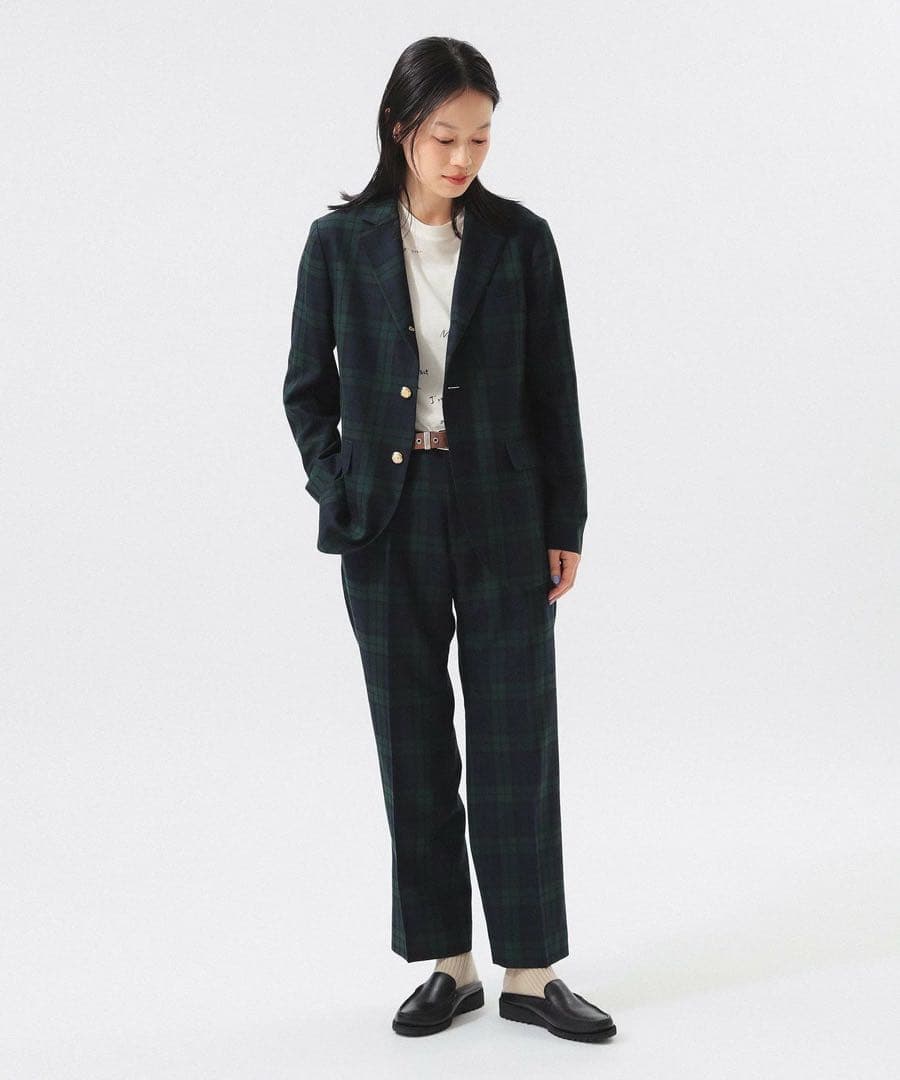 BEAMS BOY ブレザー セットアップ BLACK WATCH