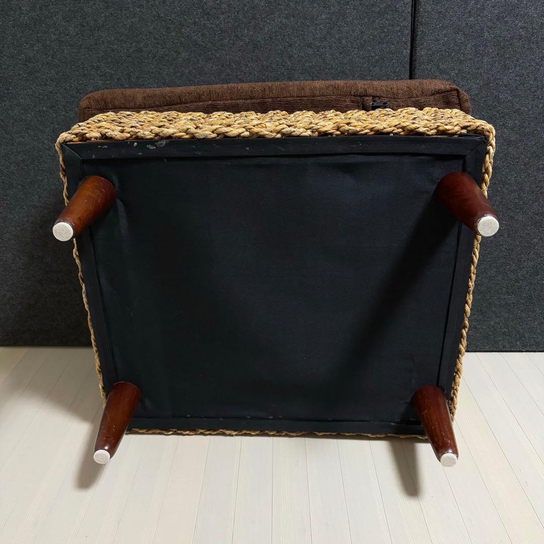 アバカ　オットマン　北欧　リゾート風　アジアン　スツール　ウォーターヒヤシンス