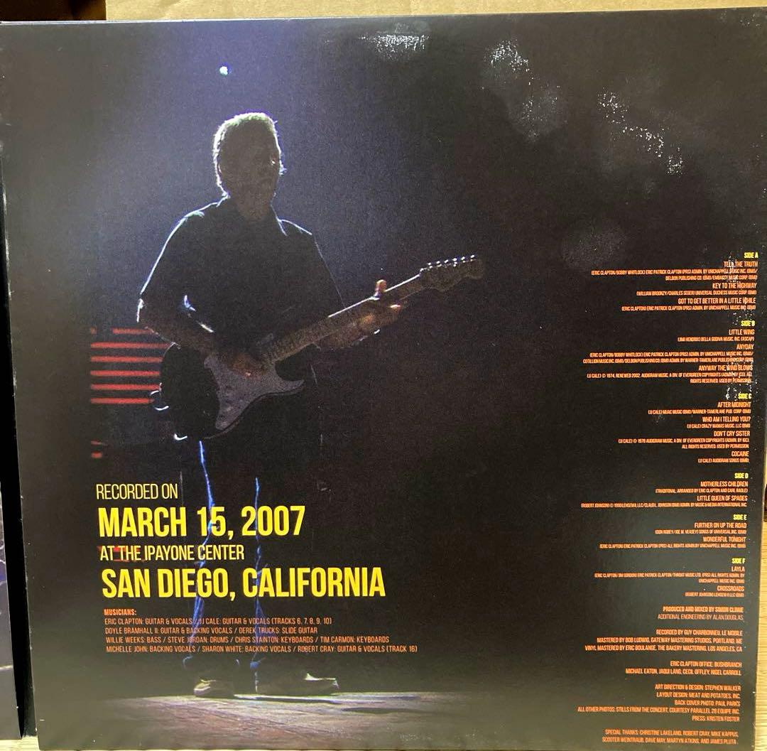 レア Eric Clapton Live in San Diego 3LP