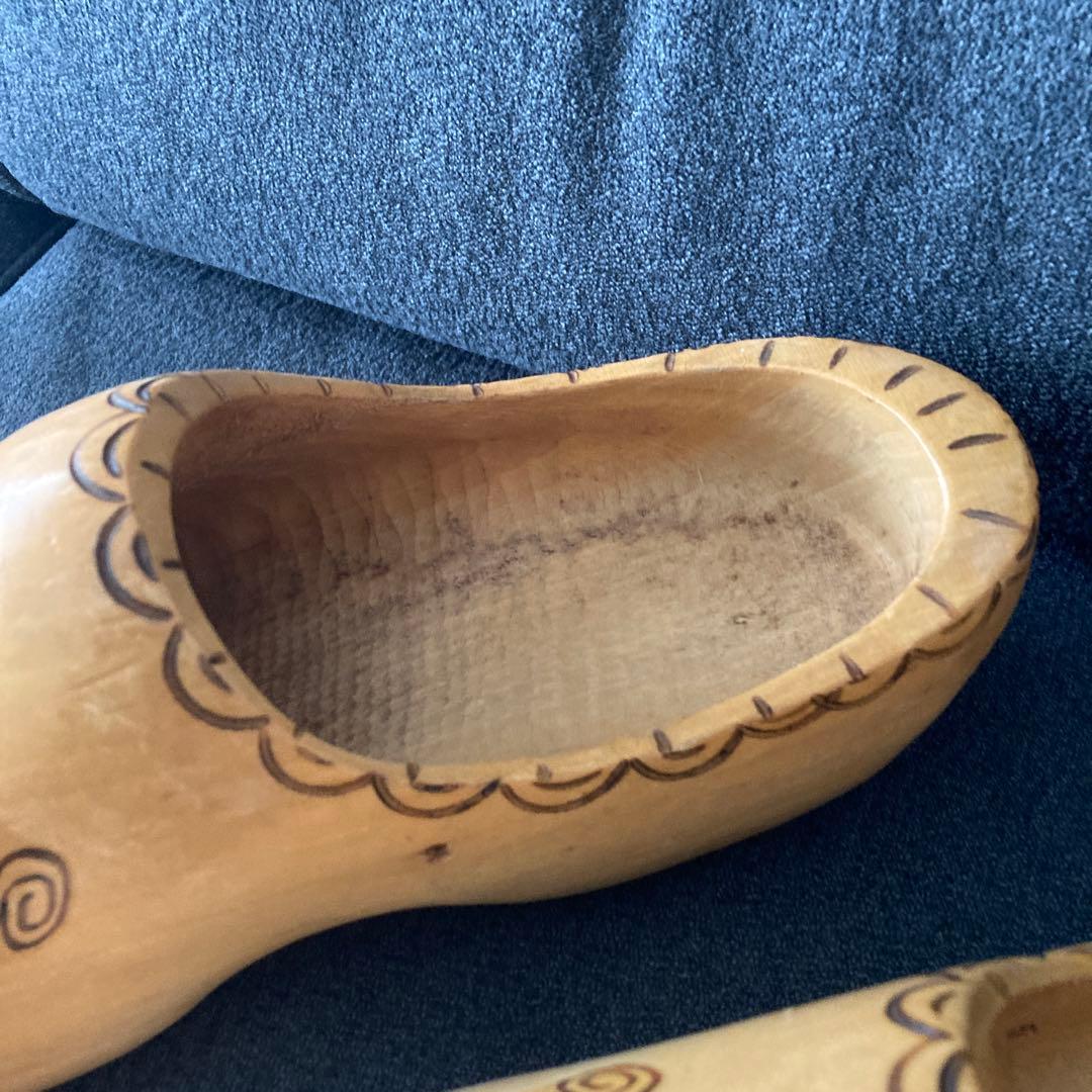 オランダ　大きな木靴1点と小さな木靴2点　インテリア