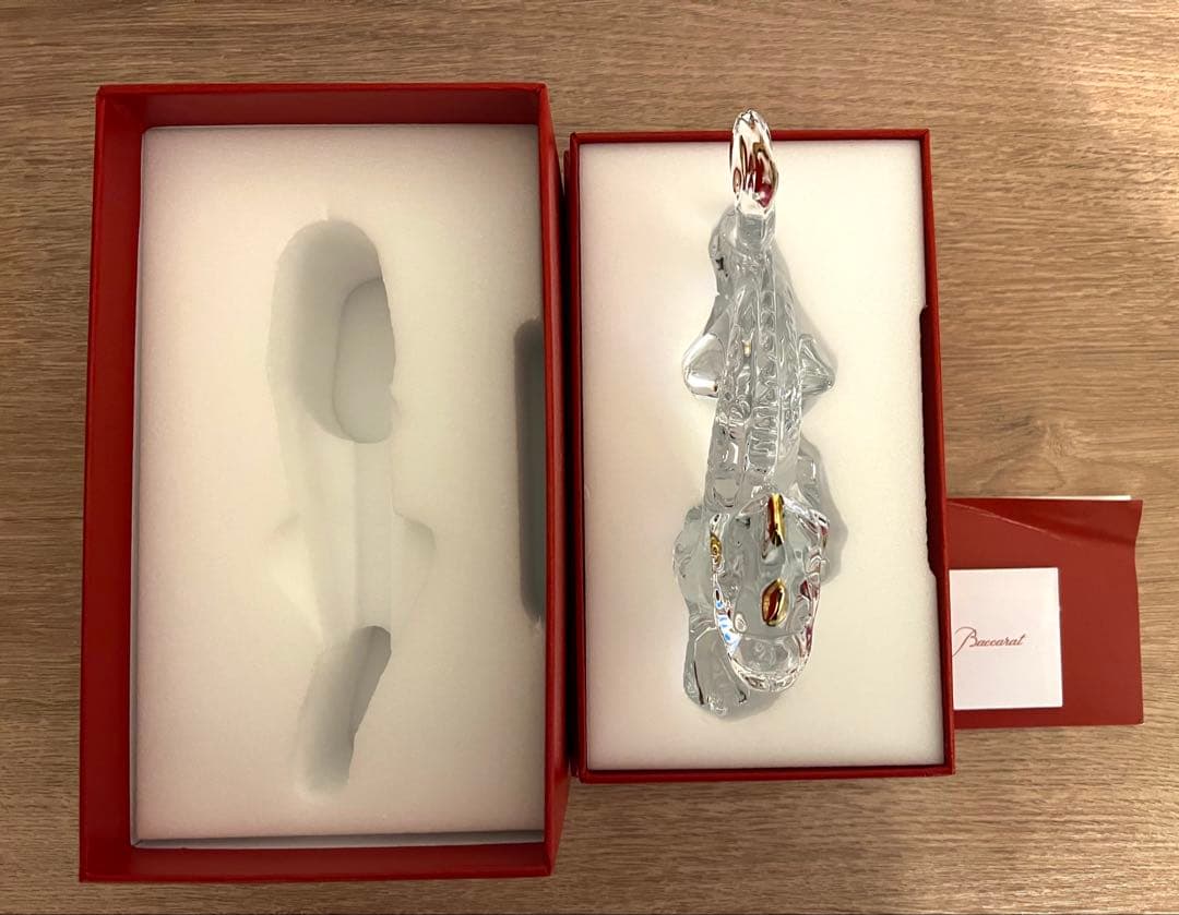 Baccarat バカラ　干支 ドラゴン　ゴールド　金彩　龍　未使用美品