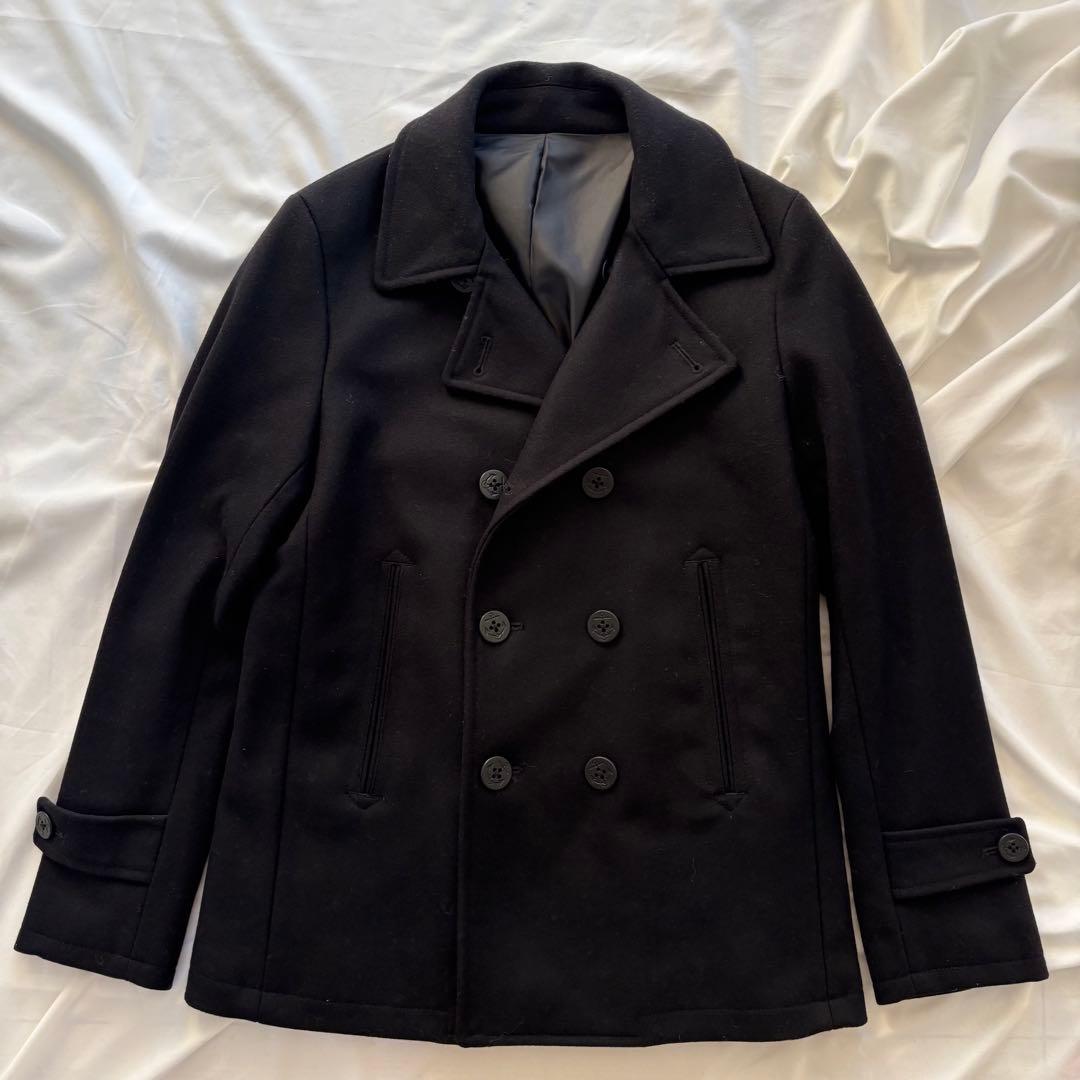 ナポレオンジャケット Pコート ウール 黒 Mサイズ モード お兄系 y2k