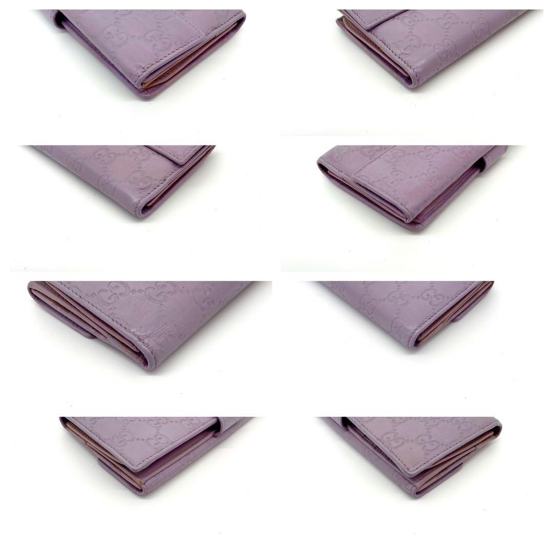 グッチ✨GGシマ Wホック 長財布 ゴールドロゴ レザー 7カード 大容量