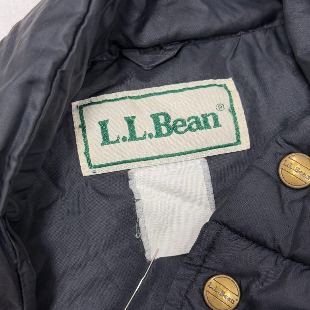 古着 80s エルエルビーン ダウンベスト ジャケット ブラック 黒 ②