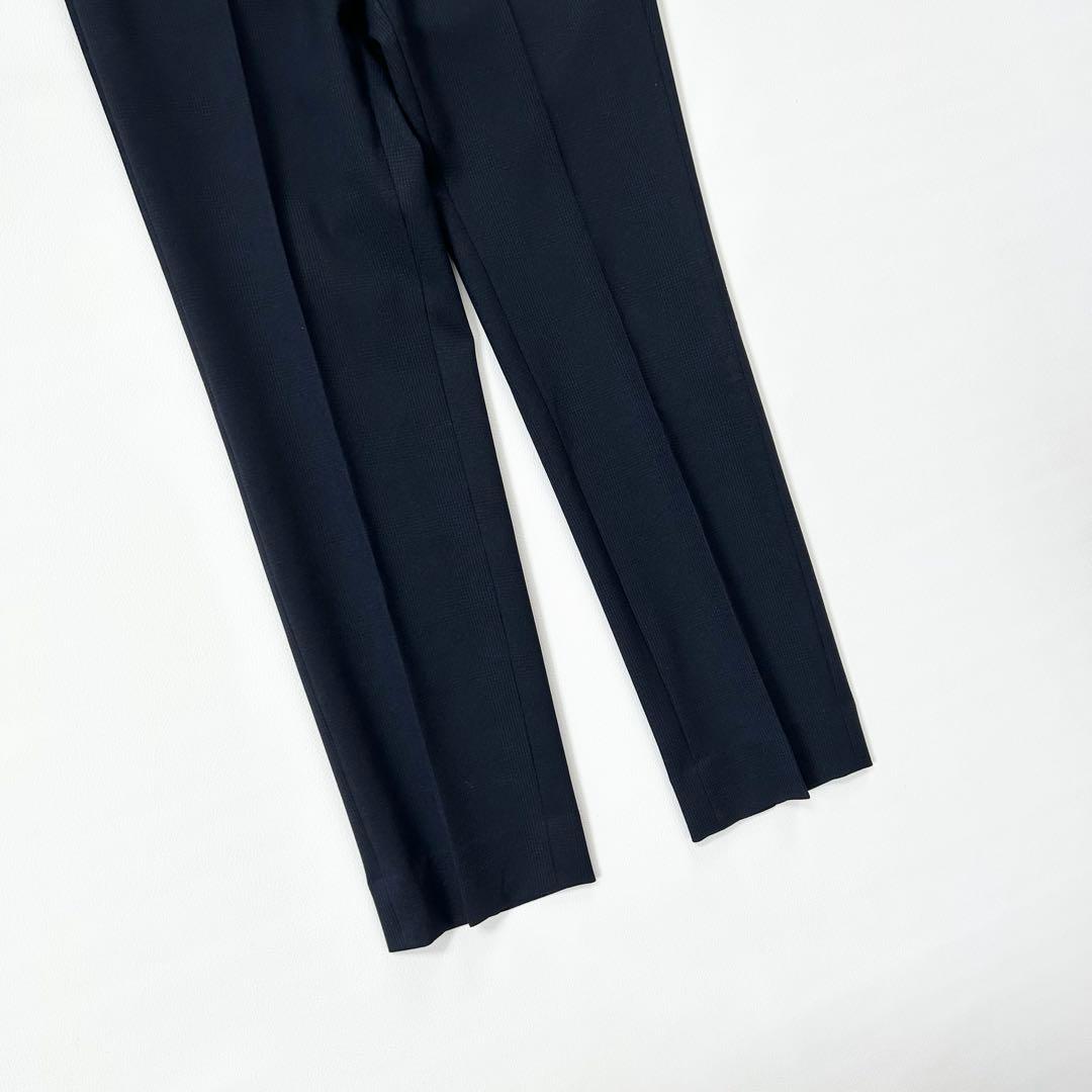 1229y美品 ビームス 男の子スーツ4点セット チェック 紺 140