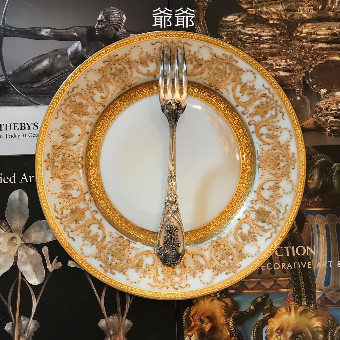 Puiforcat ピュイフォルカ／「アイリス」純銀製 カトラリー ４本セット