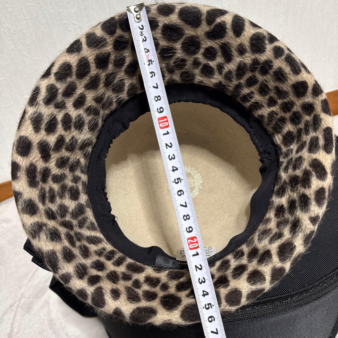 バカラ　マキシン　ヒョウ柄　帽子