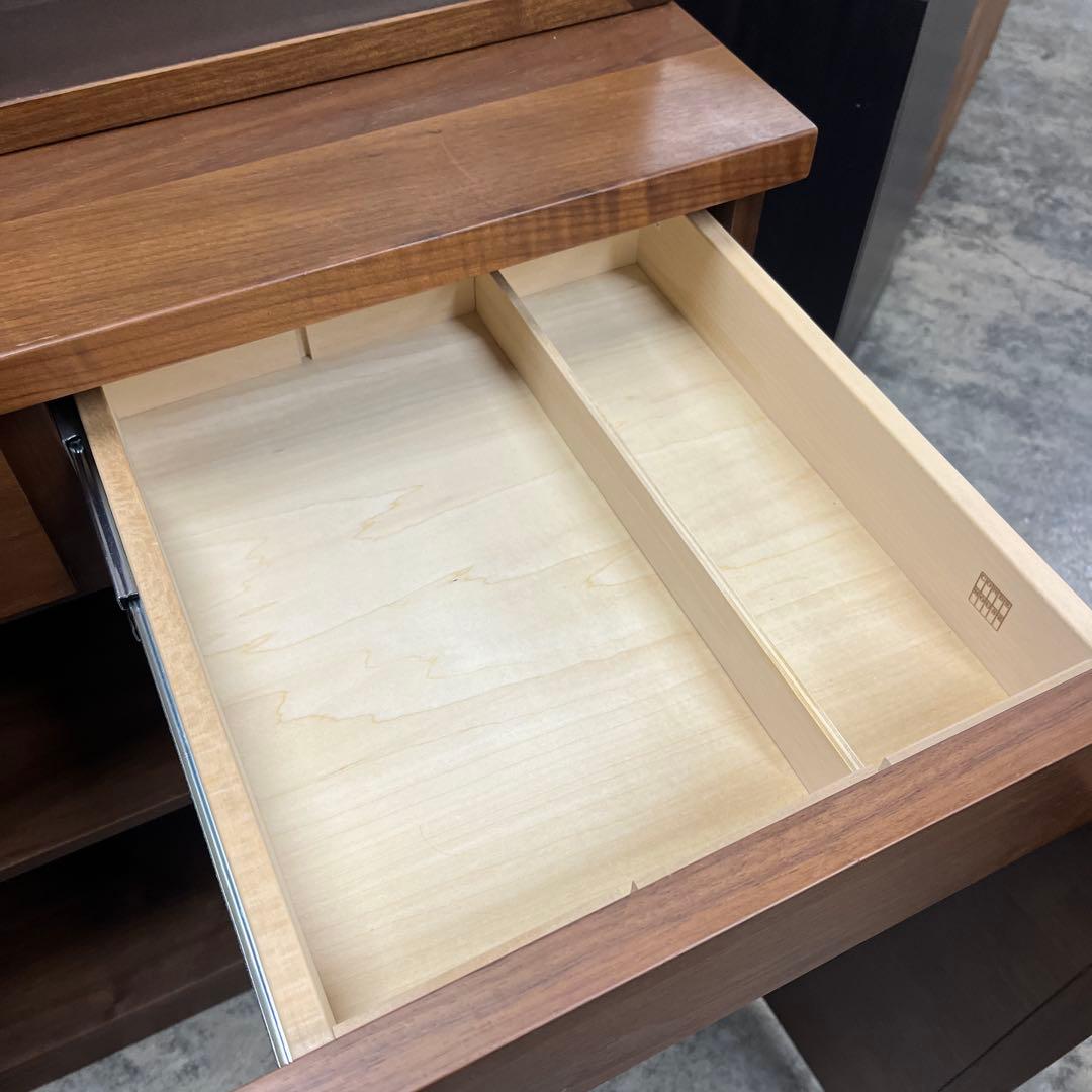 【カンディハウス】食器棚◆ウォールナット◇程度良好