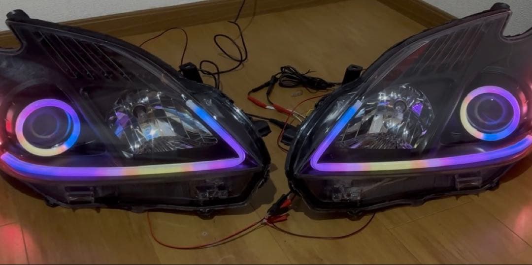 ZVW30 プリウス30 LEDヘッドライト RGBマルチカラー 左右セット