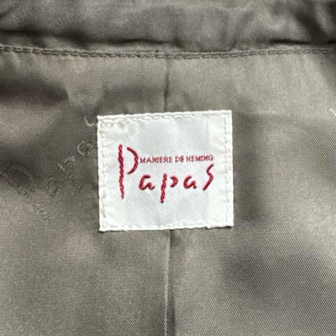 【美品】Papas パパス　ハリスツイード　ベスト　M