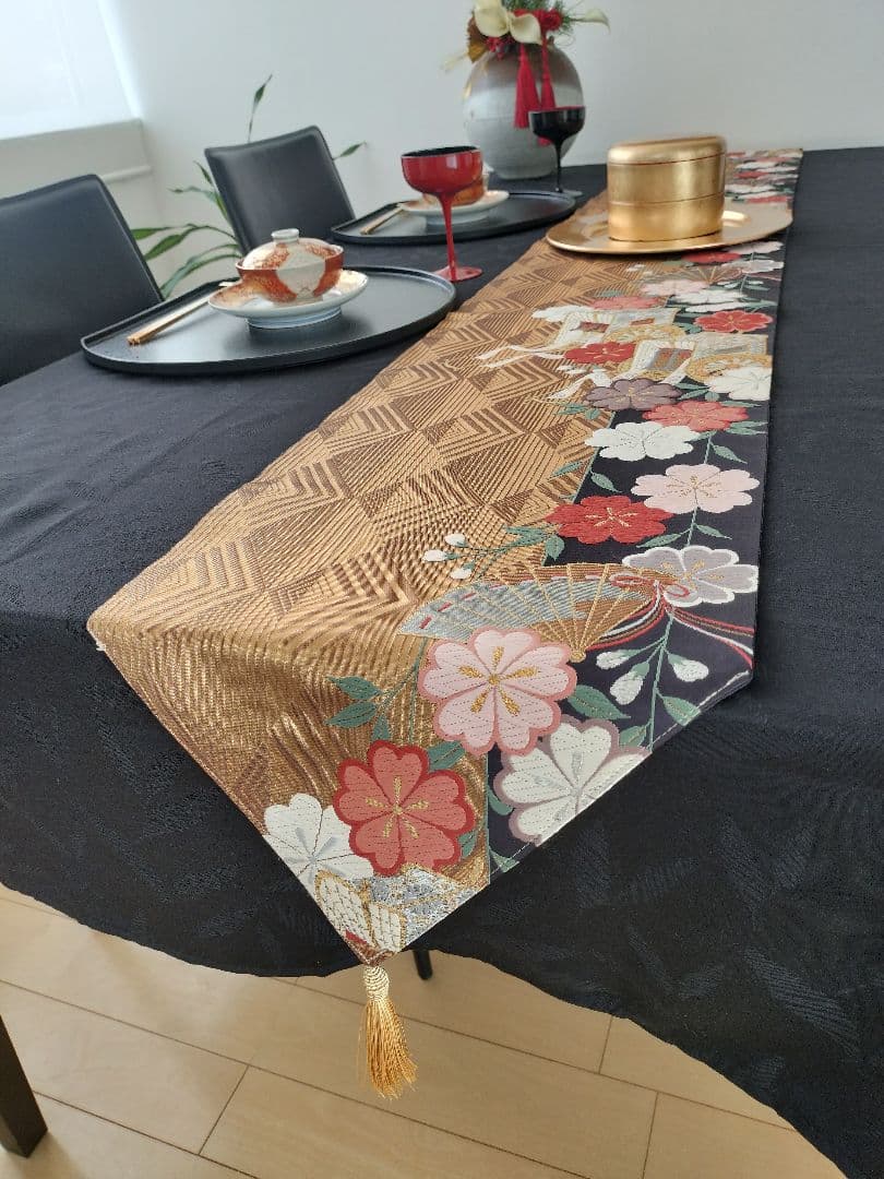 A959★逸品‼️全通帯‼️ひな祭り‼️テーブルランナー2m9cm