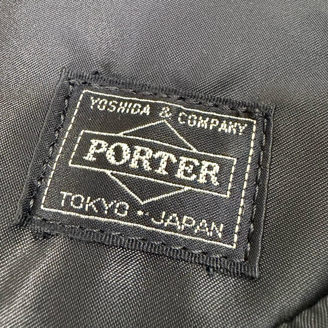 【美品】PORTER タンカー ハーフムーン 三日月 ショルダーバッグ ブラック