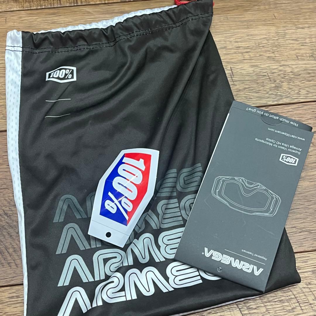 100% ゴーグル ARMEGAアルメガ　保護フィルムおまけ付き