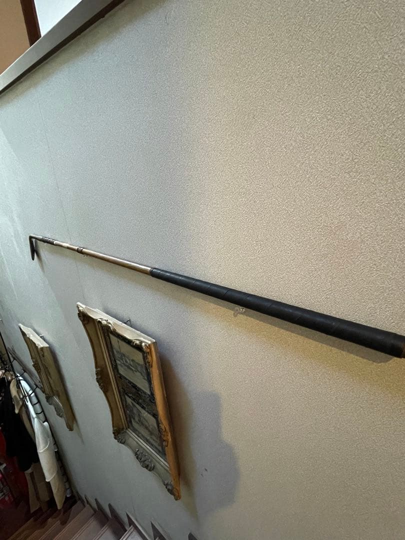 アンティーク　木製　ゴルフ　クラブ　ヒッコリー　アイアン　C　100年　アメリカ