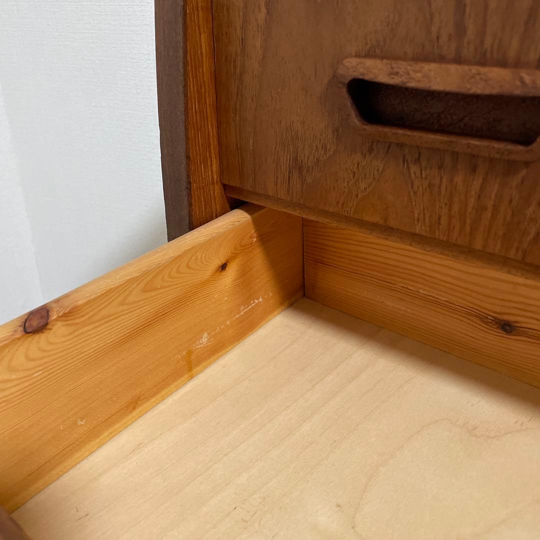 北欧　ヴィンテージ　3段チェスト　チーク