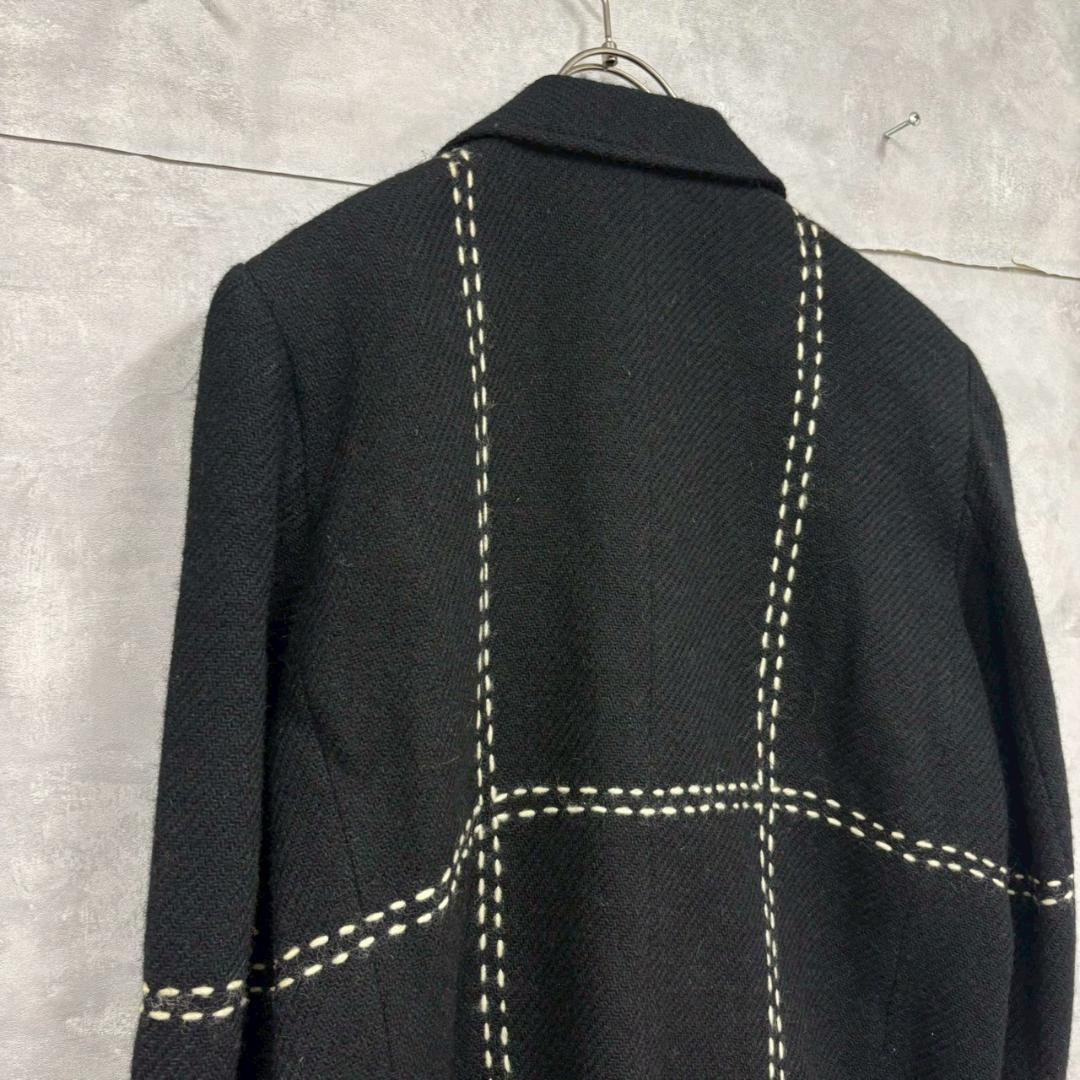 80s IS ISSEY MIYAKE ステッチ ウールジャケット N1541