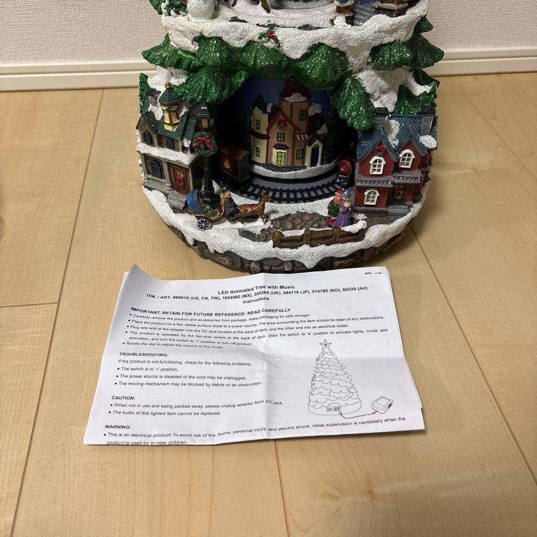 LED Animated Tree クリスマスツリー ジオラマ 音楽 ライト