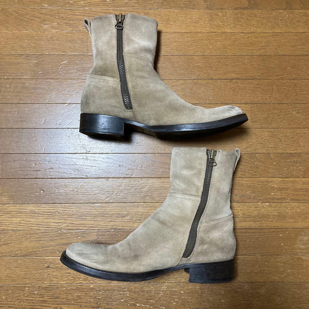 ブッテロ　スエードブーツ　サイズ　42 ジッパー