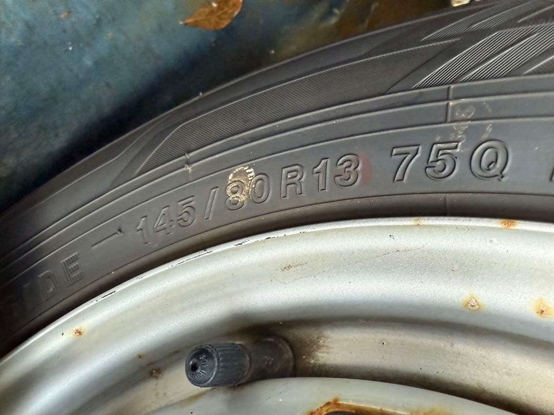 エテキチスタッドレス145／80R13 75Qスチールホイールセット深溝