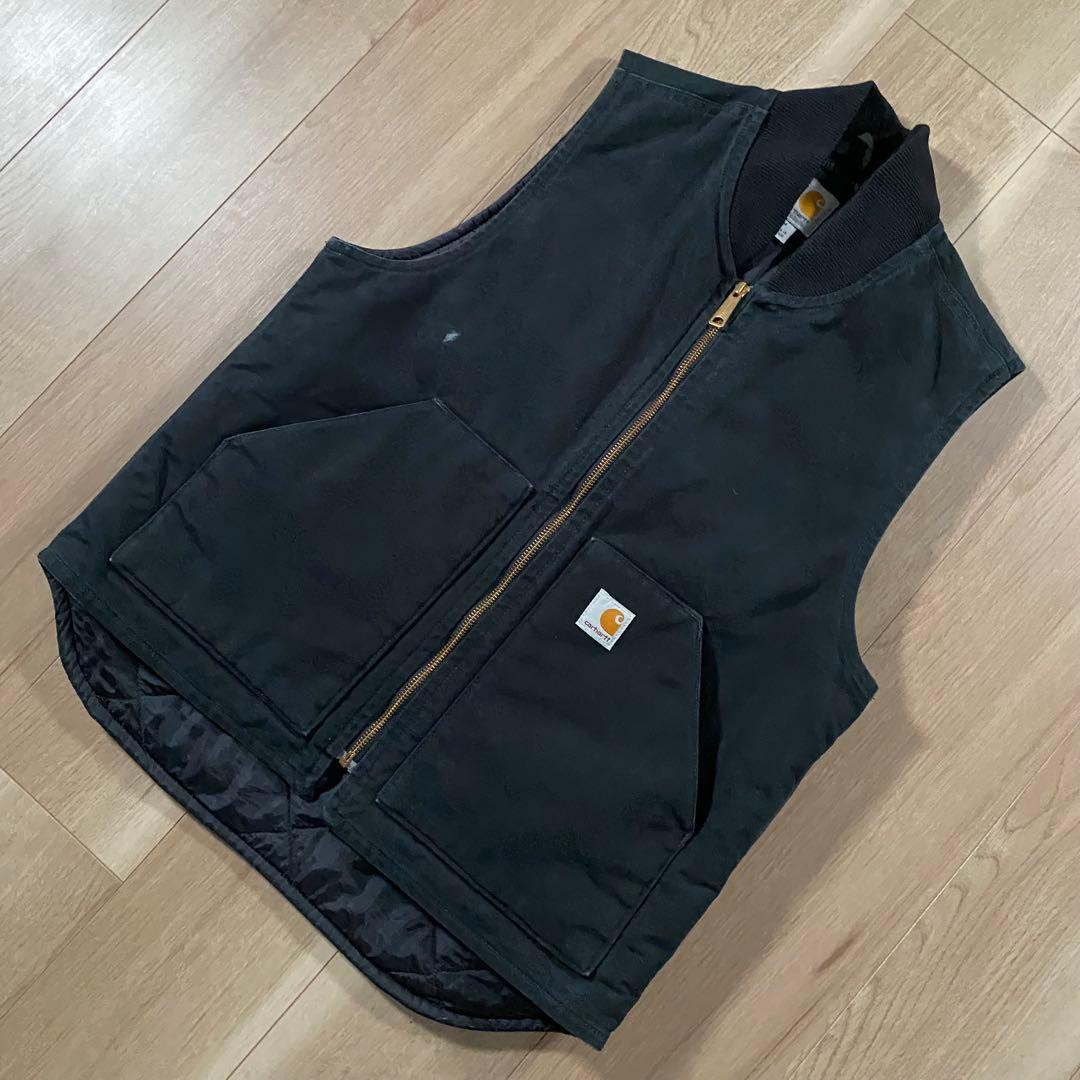 カーハート ダックベスト　ブラック　Mサイズ　メキシコ製
