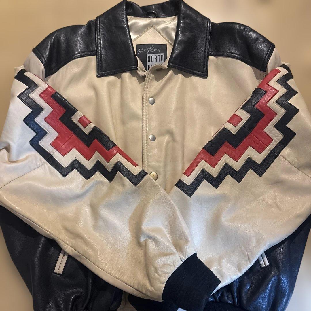NORTH BEACH スタジャン レザー　ジャケット　本革　激レア　42