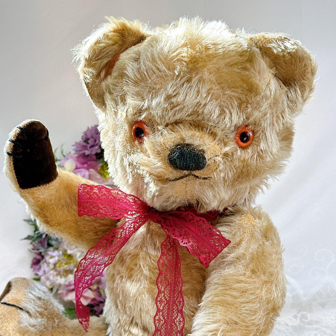 ❤️50s❤️ チャドバレー　平たい足のアンティークテディベア　アンティークベア