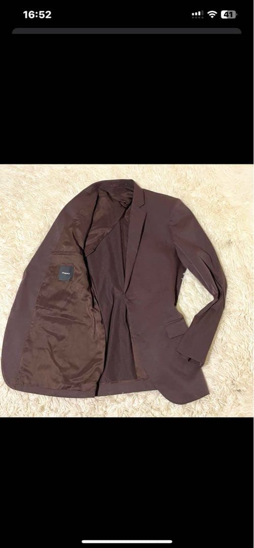 極美品　現行　セオリー　theory セットアップ M ブラウン