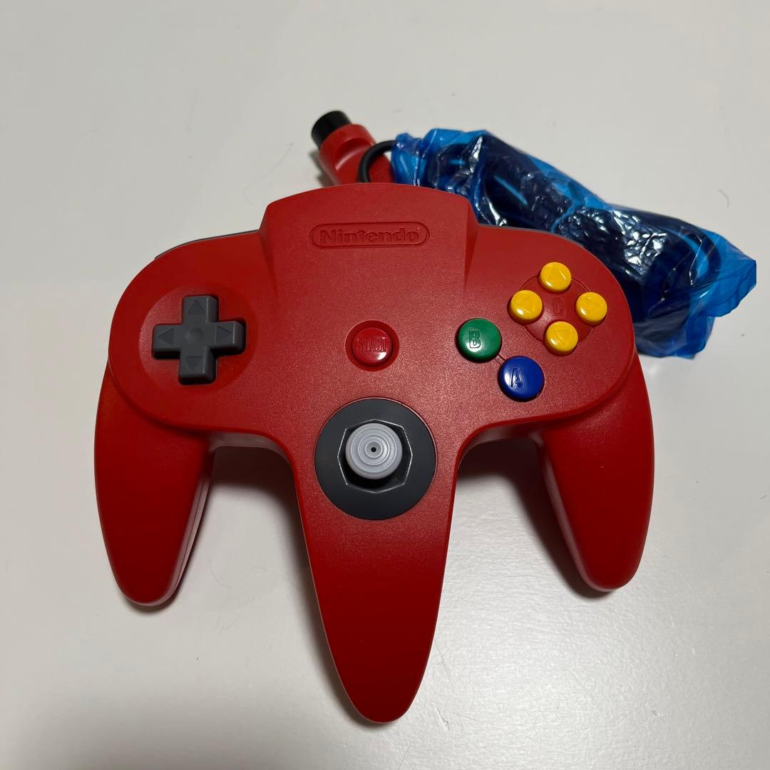 美品 任天堂 64 コントローラ レッド
