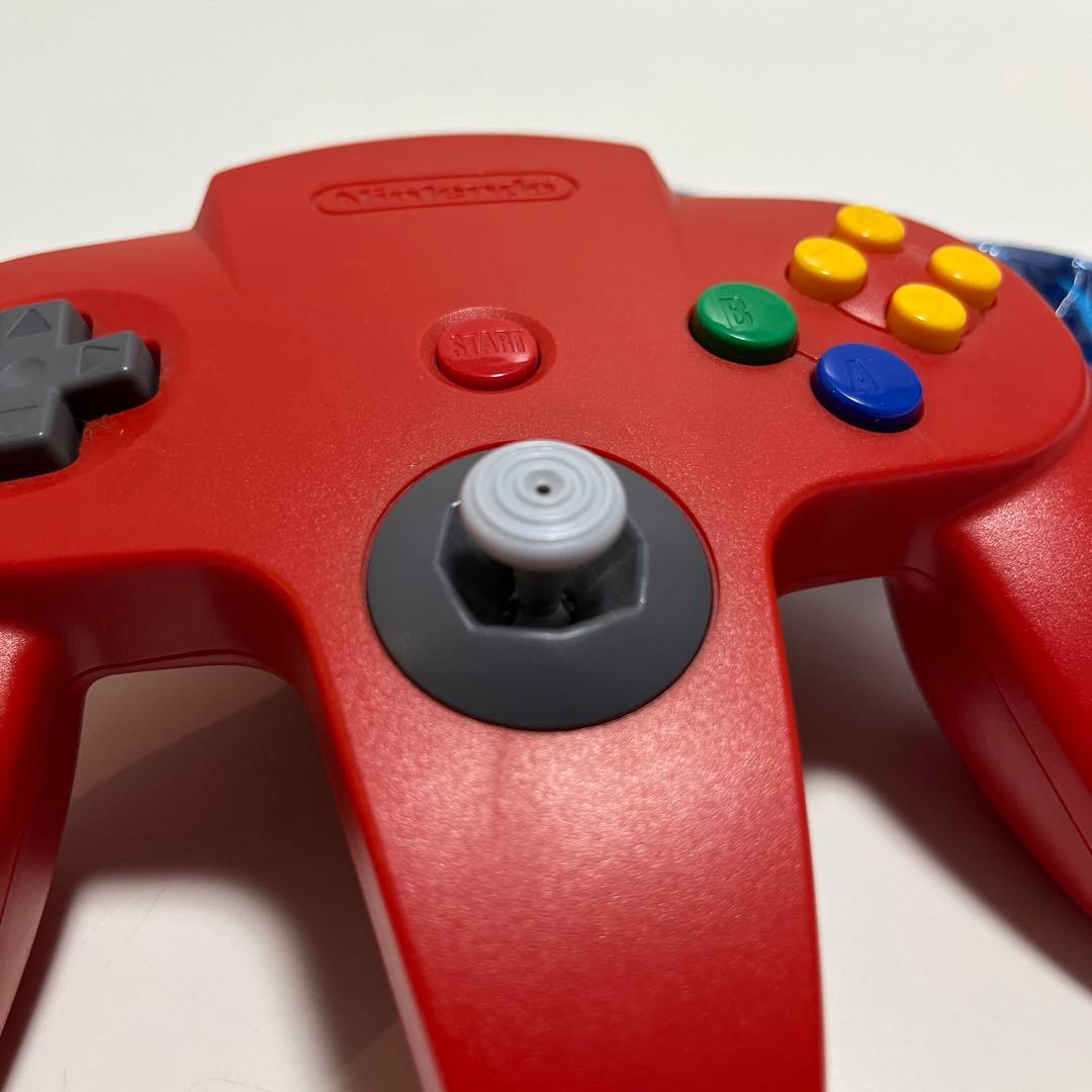 美品 任天堂 64 コントローラ レッド