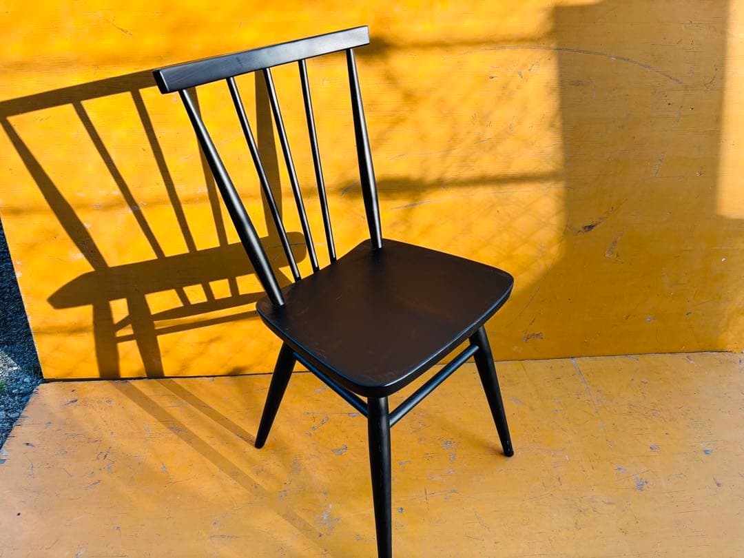 J50★関家具★キキチェア ダイニングチェア ブラック クラッシュゲート