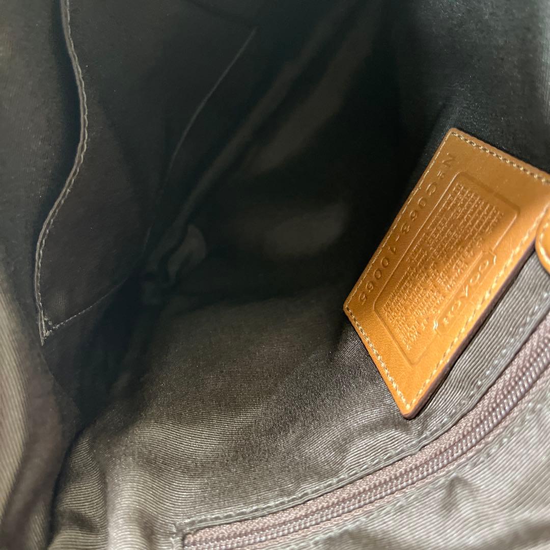 希少 COACH ショルダーバッグ スタッズ ヴィンテージ レザー 10065
