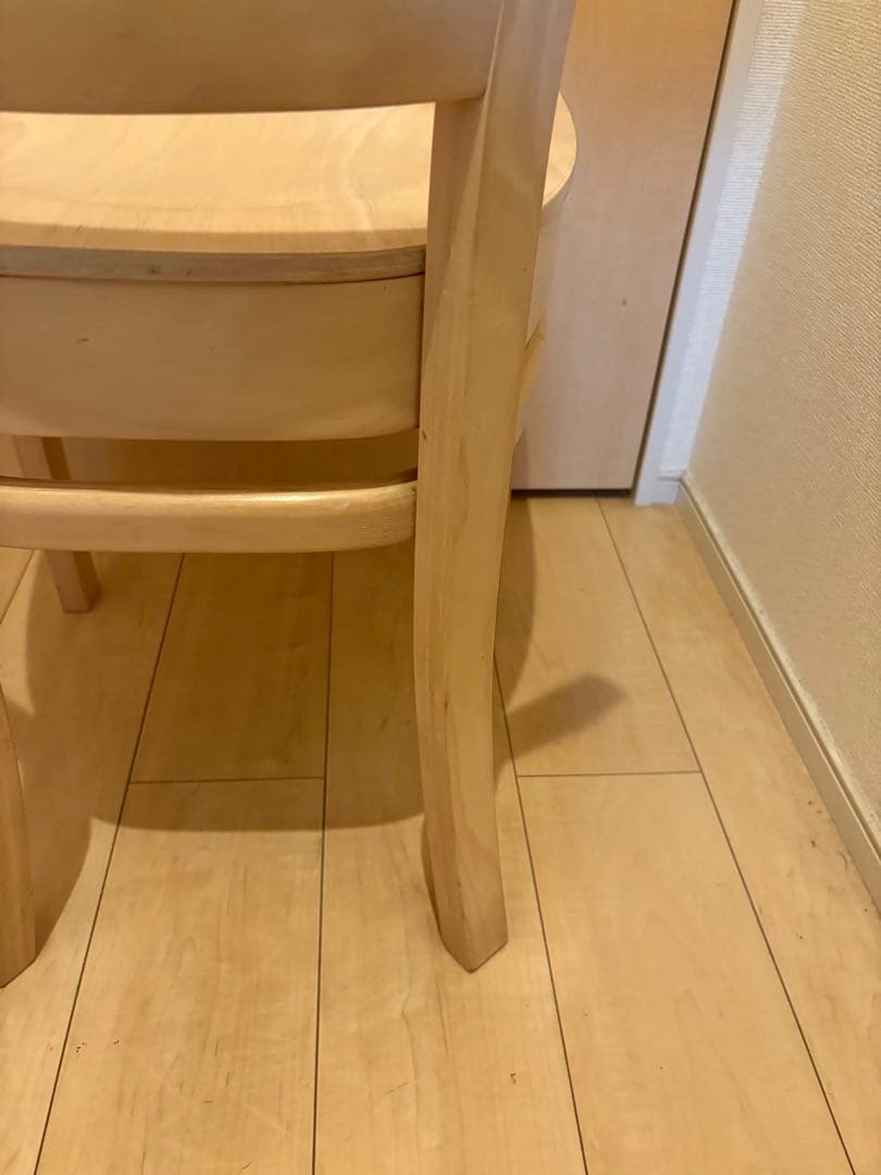 フレンチカントリー　ダイニングチェア　アイボリー 北欧ラダーバック　アンティーク