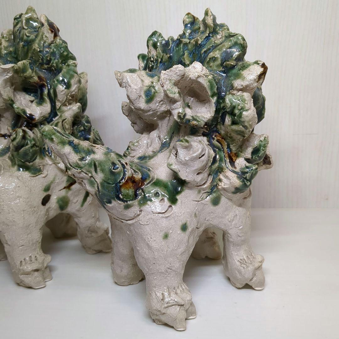 やちむん　手造り　ペア　シーサー　獅子　魔除け　縁起物