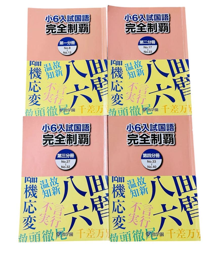 浜学園 小6入試国語 10冊セット　合格完成への道／完全制覇／知識分野の達人