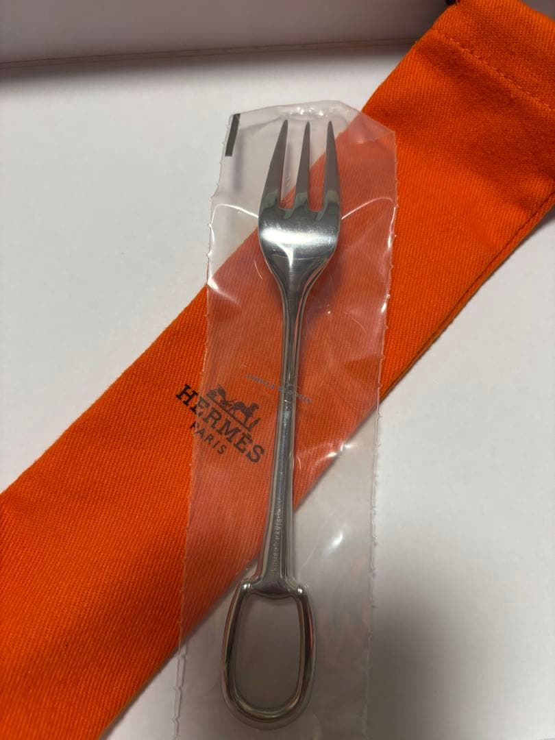 エルメス　デザート　デザートフォーク 〈アトラージュ〉 ステンレススティール