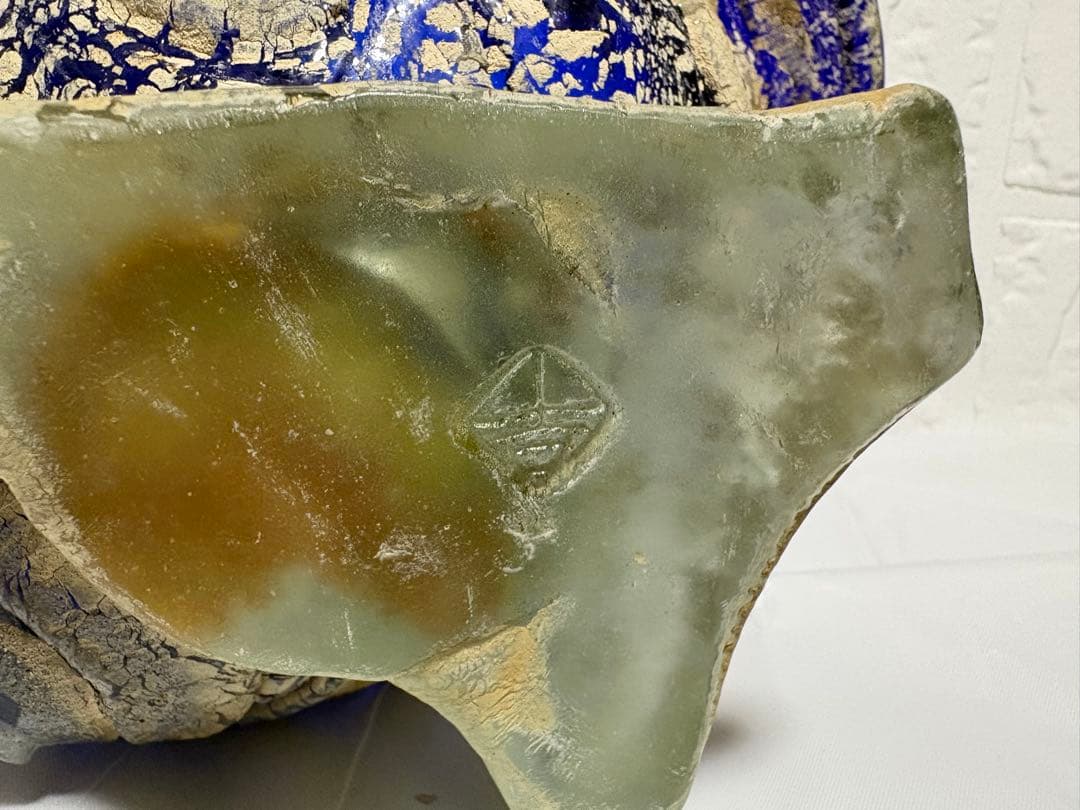 【稲嶺盛吉】琉球ガラス　壺