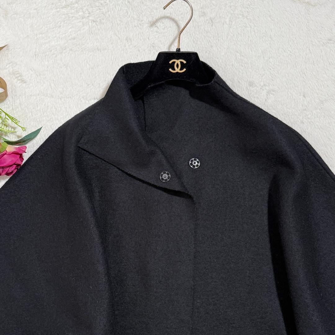 美品　希少　ハリスワーフロンドン　キモノマントル　コート　ポンチョ　グレー