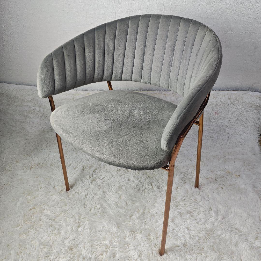 【美品】furnterior elena ベルベットチェア