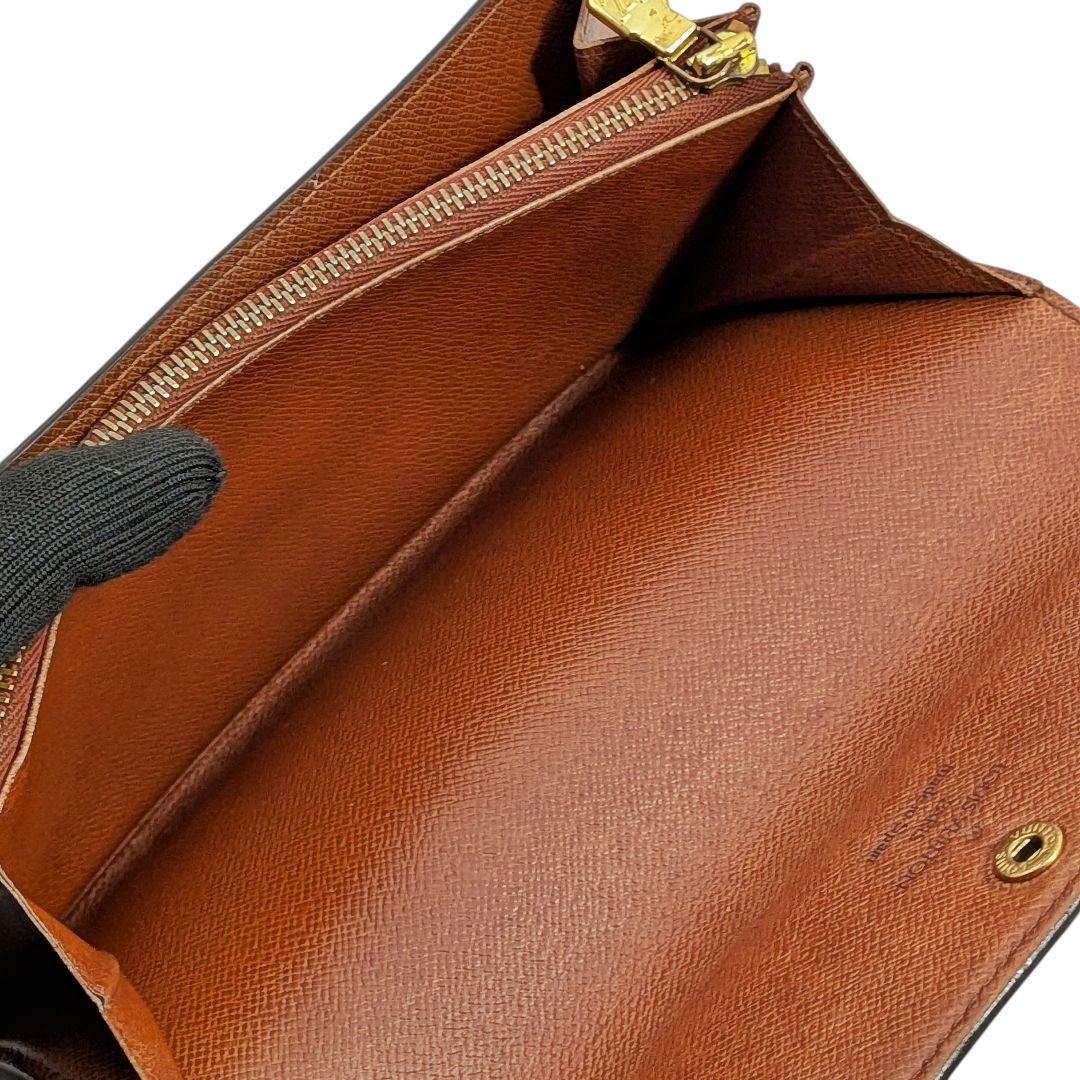 【外観美品】ルイヴィトン モノグラム ポシェット ポルトモネ クレディ 長財布