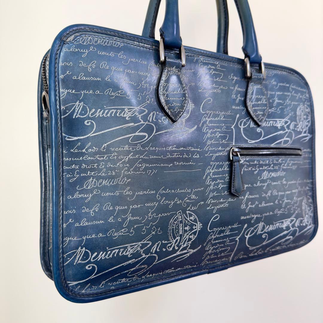 特注 定価65万 ベルルッティ アンジュールミニ スクリットレザーブリーフケース