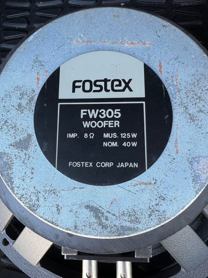 FOSTEX フォステクス　FW305 ペア　ウーハー　12インチ