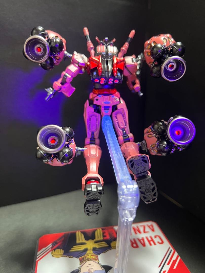 2機セット　HG 赤いガンダム(ビット6基)白いガンダム全塗装 完成品