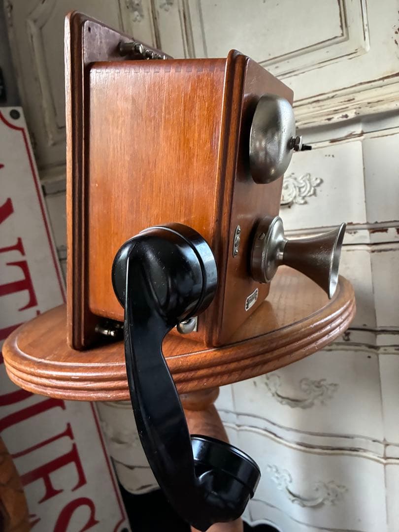 アンティーク　壁掛け式　木製　電話機　日本電信電話公社　骨董　Bell ベル
