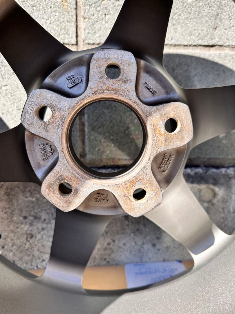 RAYS TE37 SL 18インチ ブラックホイール 4本セット