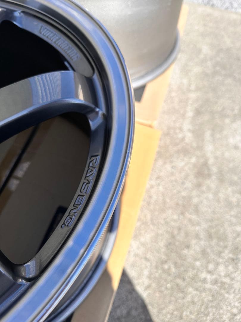 RAYS TE37 SL 18インチ ブラックホイール 4本セット