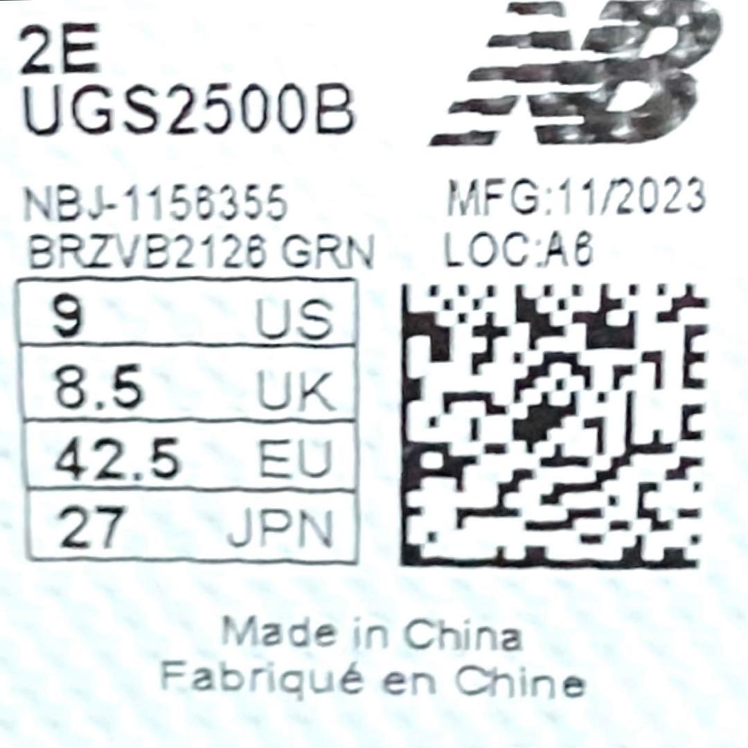 極美品 new balance Fresh Foam 2500 BOA 27