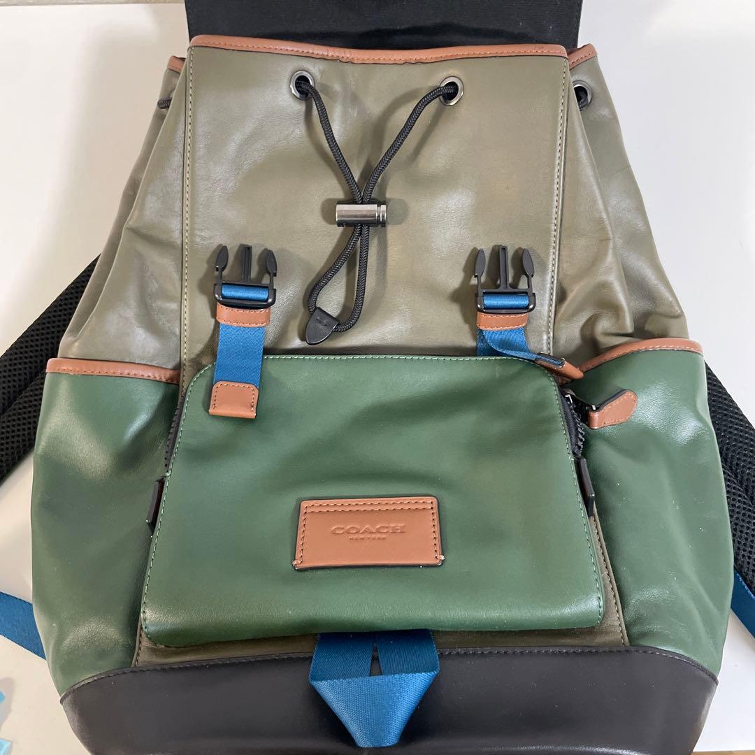 COACH バックパック グリーン/ブラック